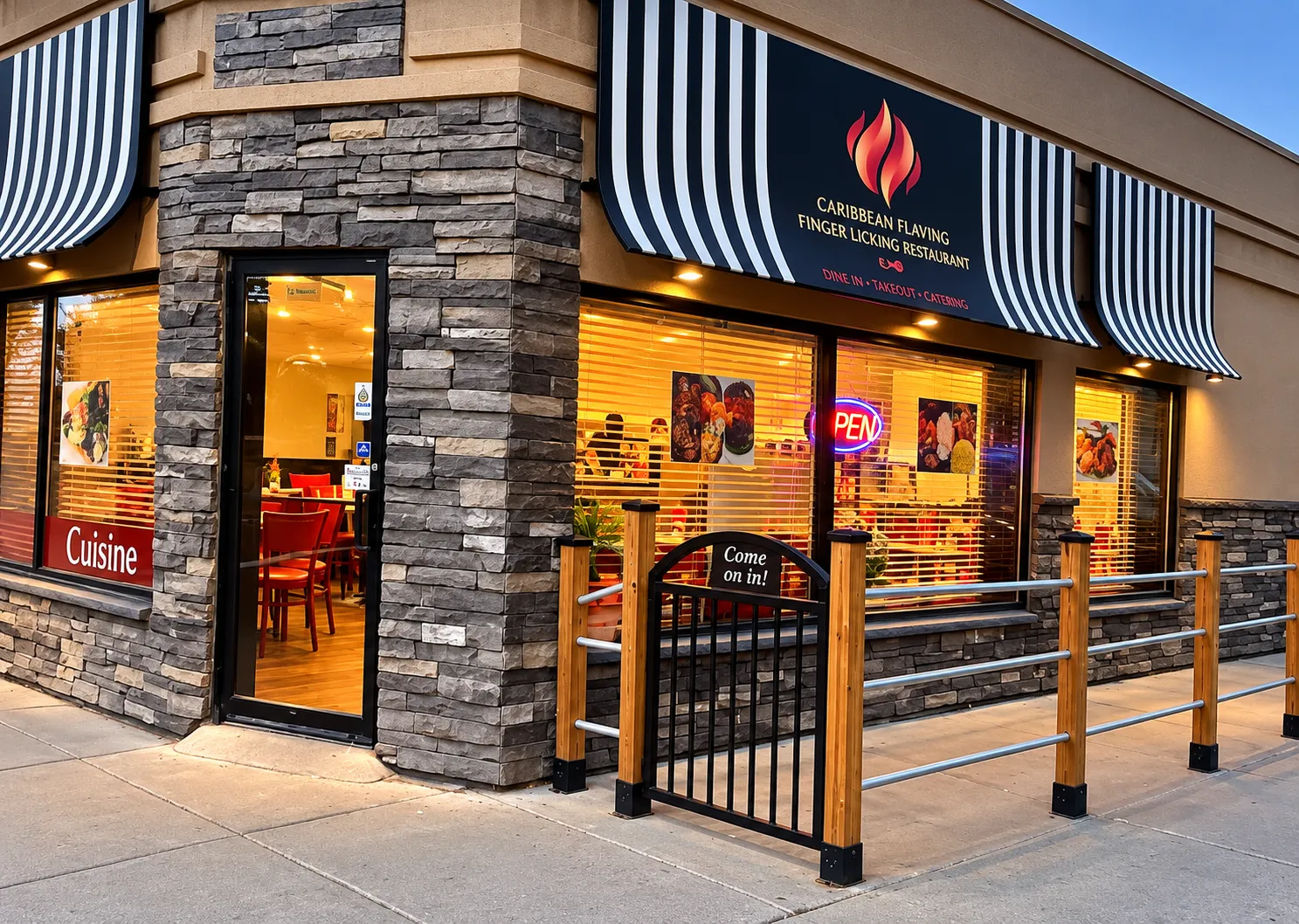 Caribbean Latino Finger Licking Restaurant on 118 Avenue Northwest in Edmonton AB